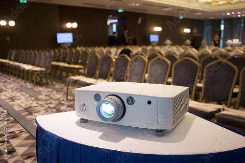 projector in seminar room