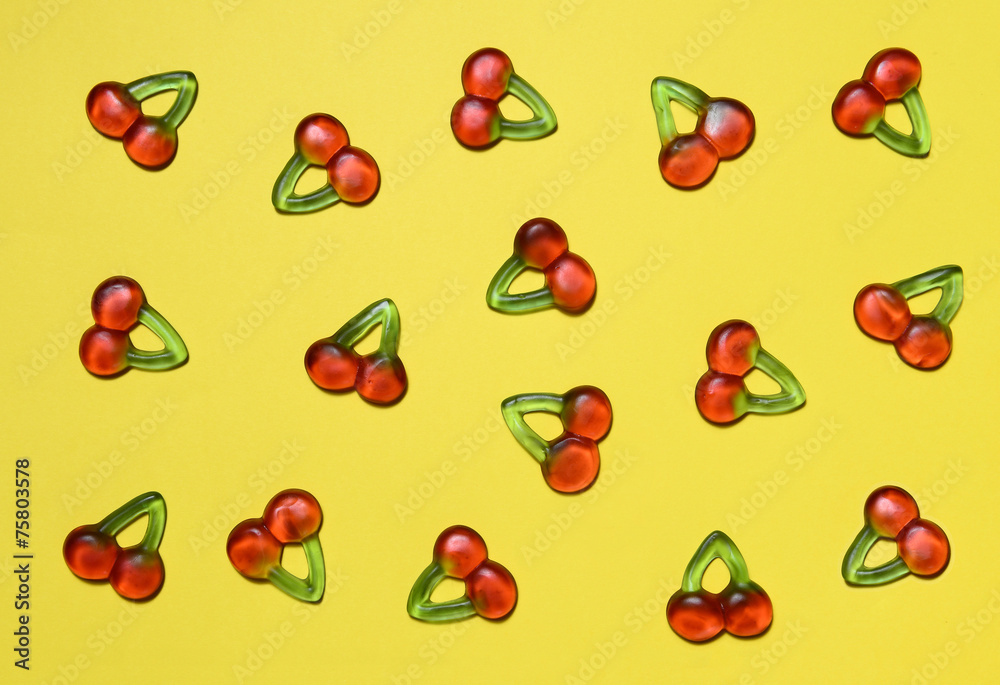 Cherry candy background Cherry candy background