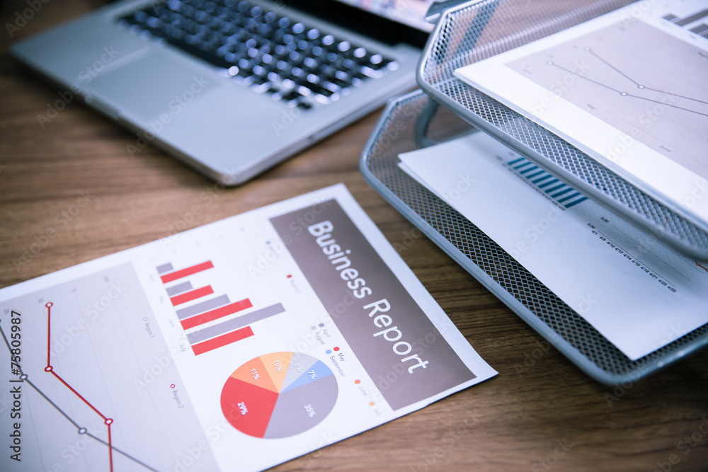 Showing business and financial report. Accounting Showing business and financial report. Accounting