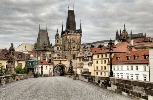 Charles Bridge in Prague, Czech Republic 