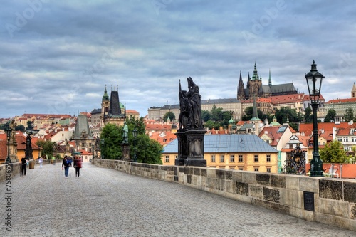 Photography Charles Bridge in Prague, Czech Republic
