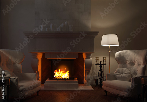 fireplace