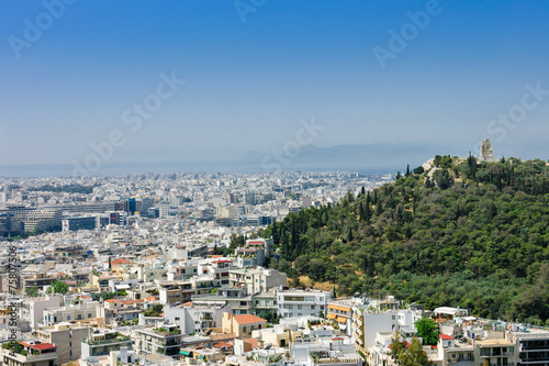 Athens city and monastery, Greece