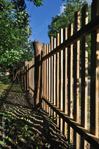 wooden fence