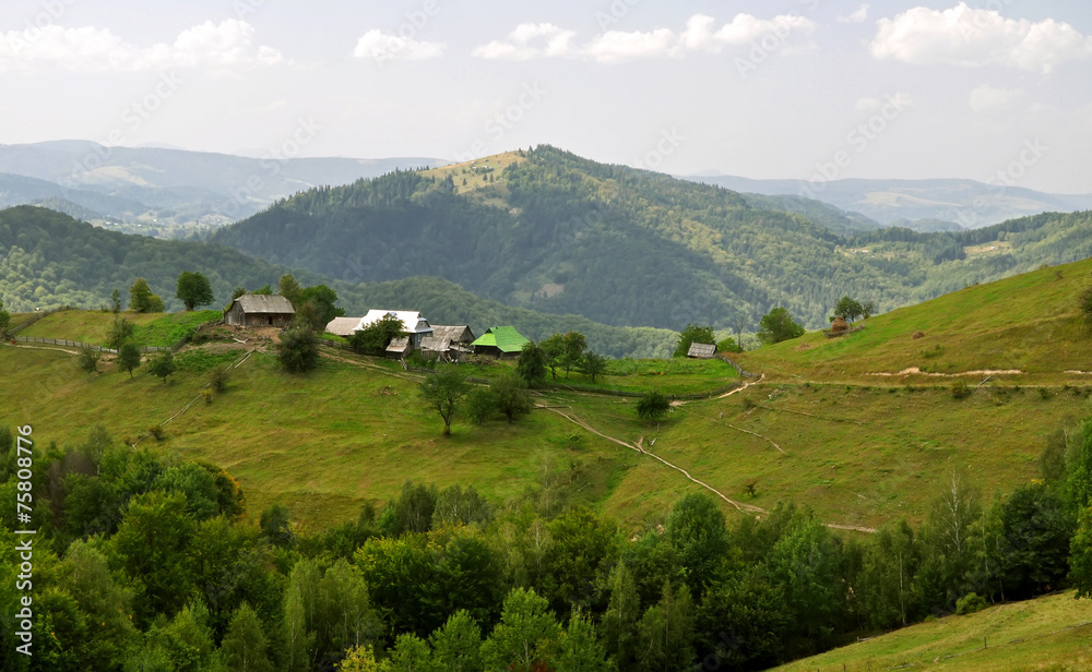 house in mountains