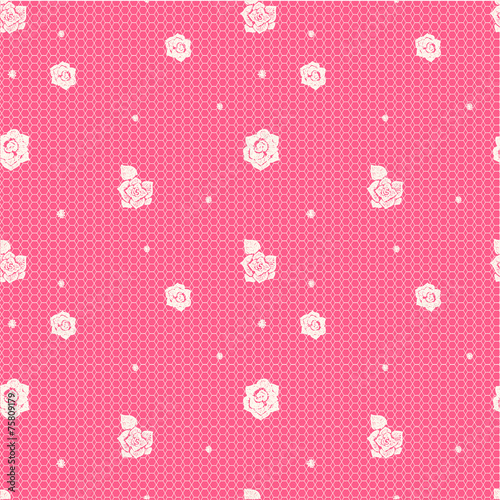 floral lacy seamless pattern