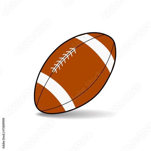 Obraz na płótnie rugby ball vector w salonie
