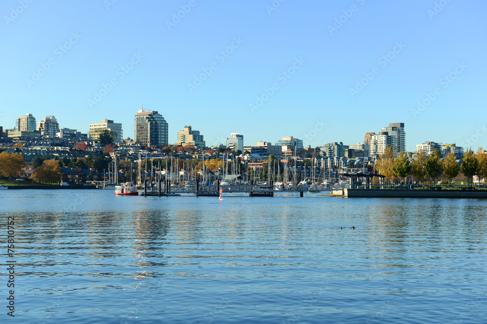 Fototapeta premium Vancouver high rise apartment at False Creek, Vancouver, BC
