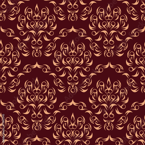 Damask seamless pattern