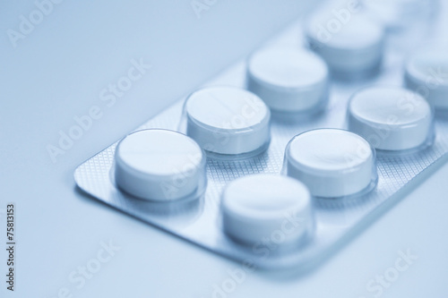 Obraz na płótnie Medical pills in box w salonie