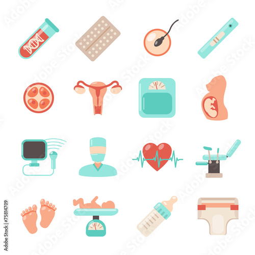 Pregnancy Newborn Icons