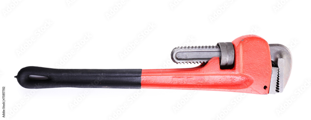 Pipe wrench isolated on white Pipe wrench isolated on white
