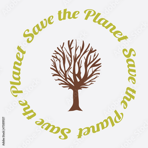 Ecology design, vector illustration.
