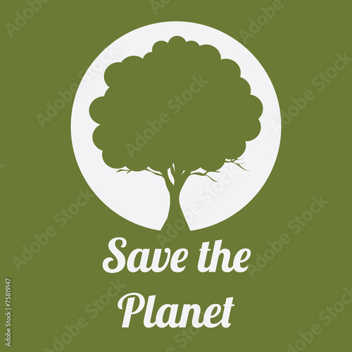 Ecology design, vector illustration.