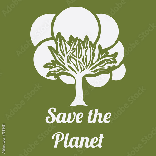 Ecology design, vector illustration.