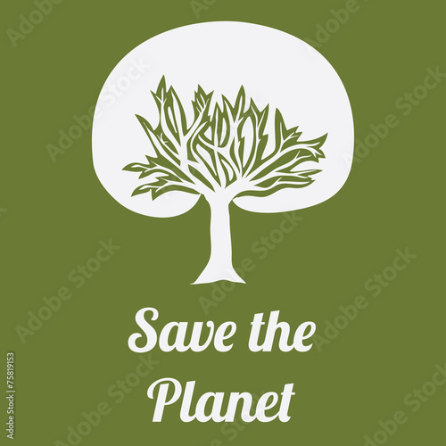 Ecology design, vector illustration.