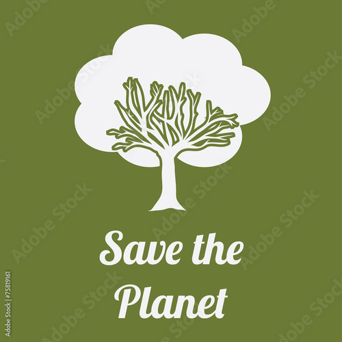 Ecology design, vector illustration.