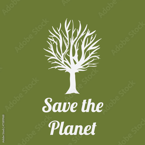 Ecology design, vector illustration.
