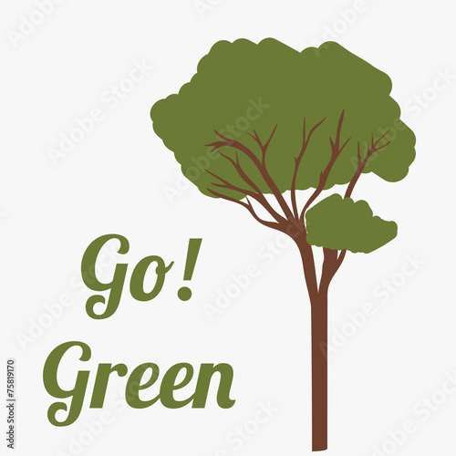 Ecology design, vector illustration.