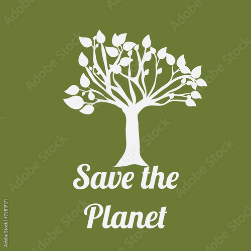 Ecology design, vector illustration.