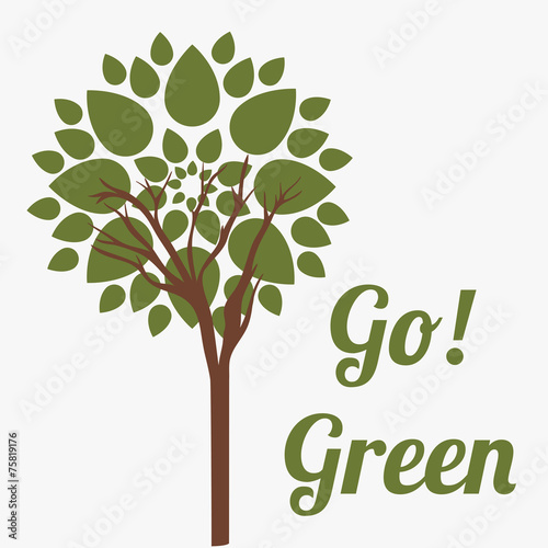Ecology design, vector illustration.