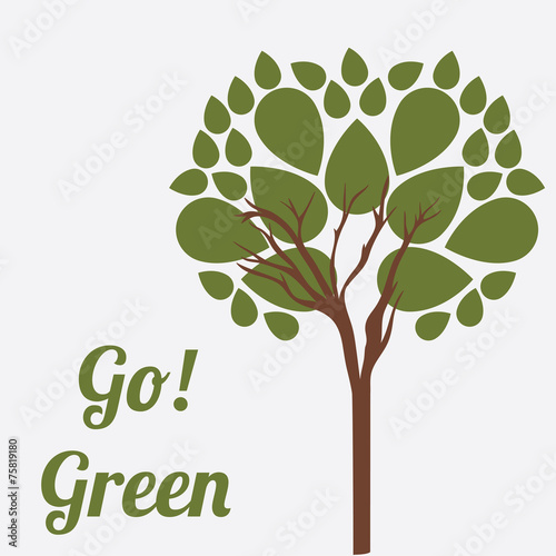 Ecology design, vector illustration.
