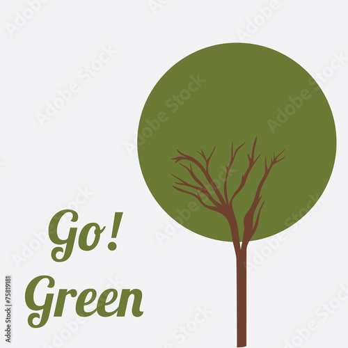 Ecology design, vector illustration.