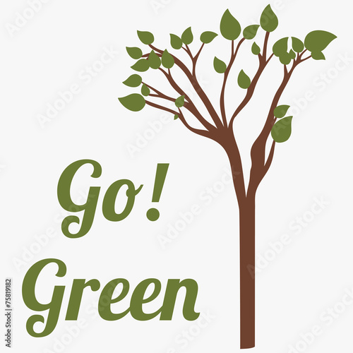 Ecology design, vector illustration.
