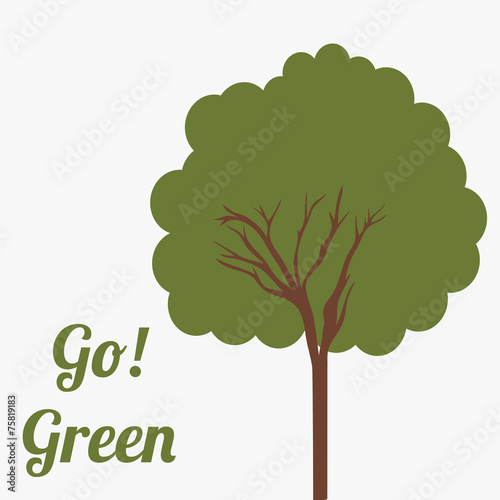 Ecology design, vector illustration.