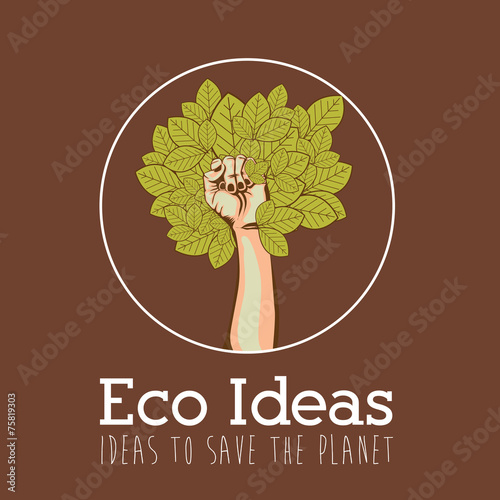 Ecology design, vector illustration.