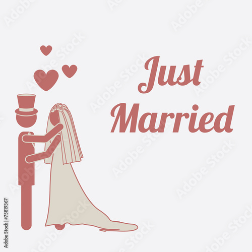 Wedding design, vector illustration.