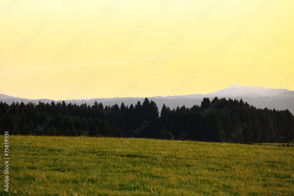 Obraz premium Sonnenuntergang im Allgäu