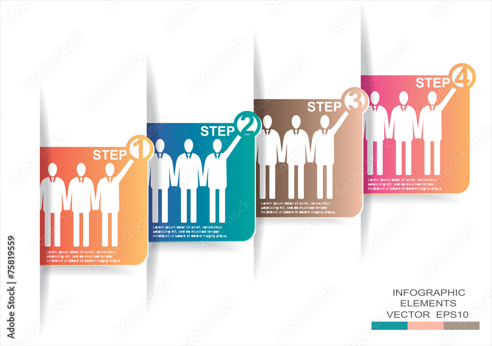 Modern Infographics banner template. concept vector file Modern Infographics banner template. concept vector file