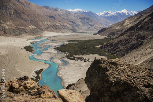 Shyok river in Nubra valley Ladakh ,Jammu & Kashmir photo