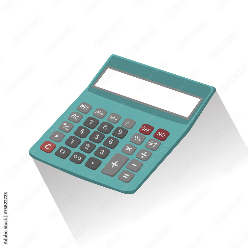 Calculator on white background, vector eps10 illustration Calculator on white background, vector eps10 illustration