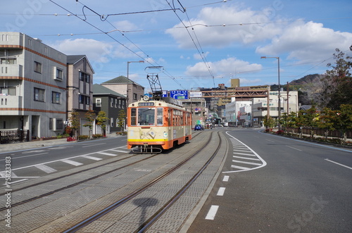 松山市内の路面電車