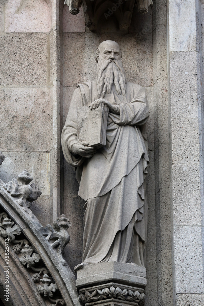 Statue of Saint, Votivkirche in Vienna, Austria