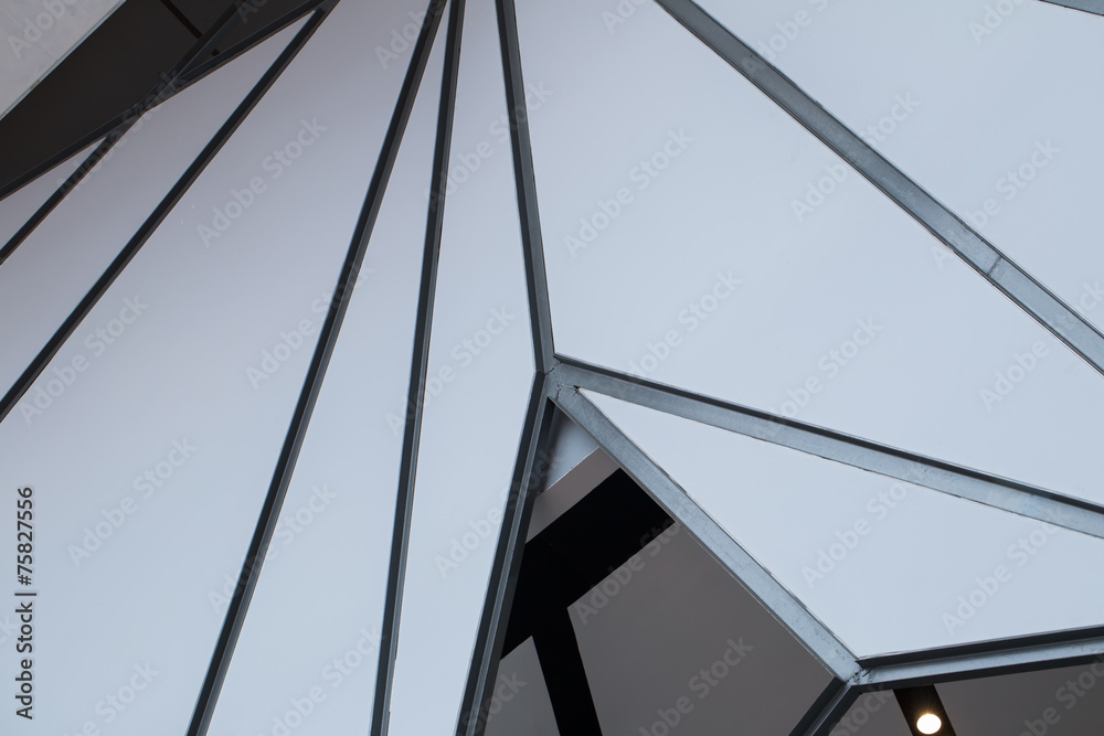 Obraz premium roof decorate, texture of iron wall roof decoration in pattern