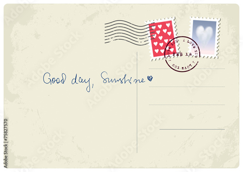 'Good Day, Sunshine' postcard