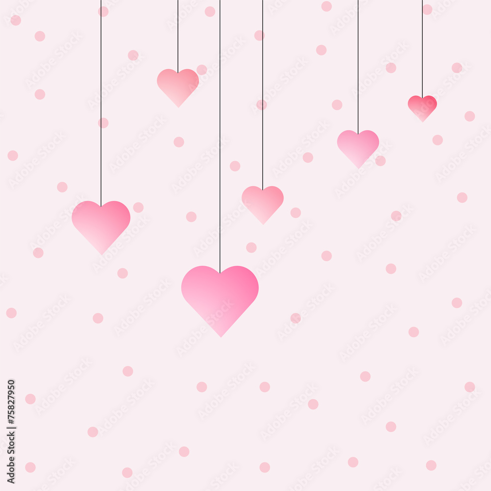 background Valentine's day,hearts valentine's day,vector illustr