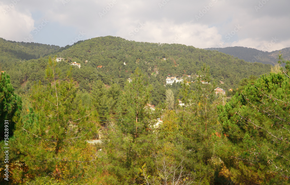 Cyprus village in mountains