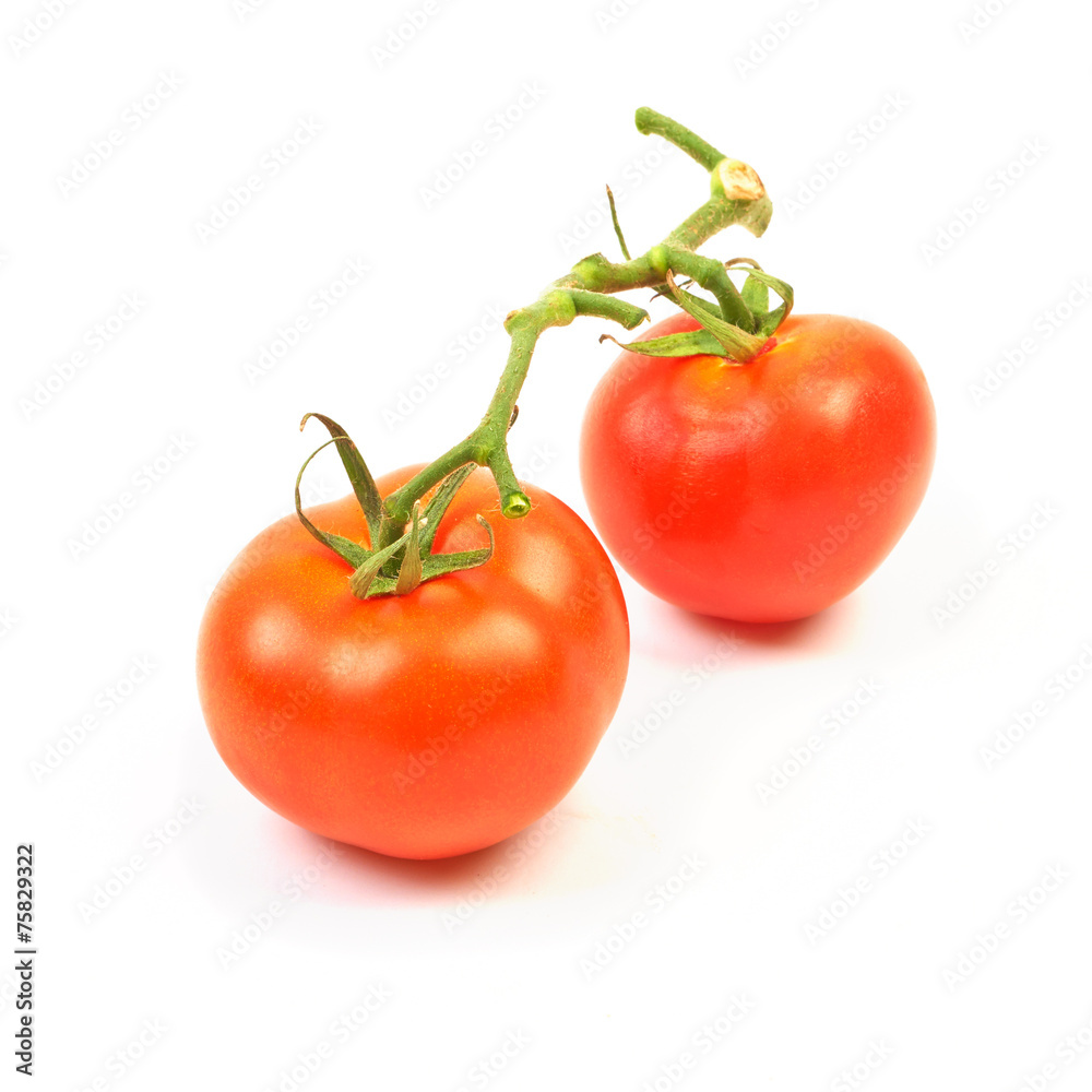 Large fresh ripe tomato, healthy ingredient isolated Large fresh ripe tomato, healthy ingredient isolated