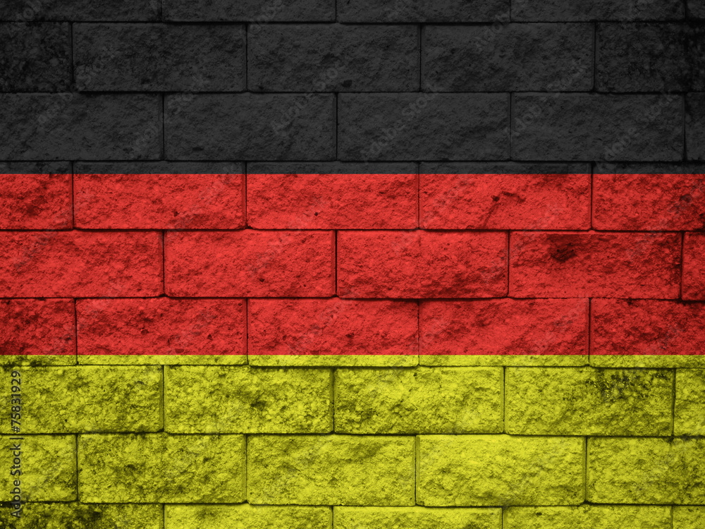 Germany Flag on the wall texture Germany Flag on the wall texture
