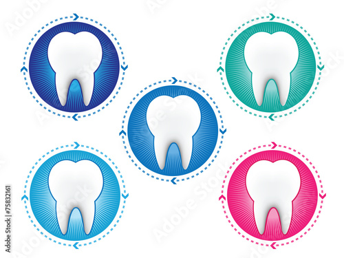 Tooth icons set #75832161