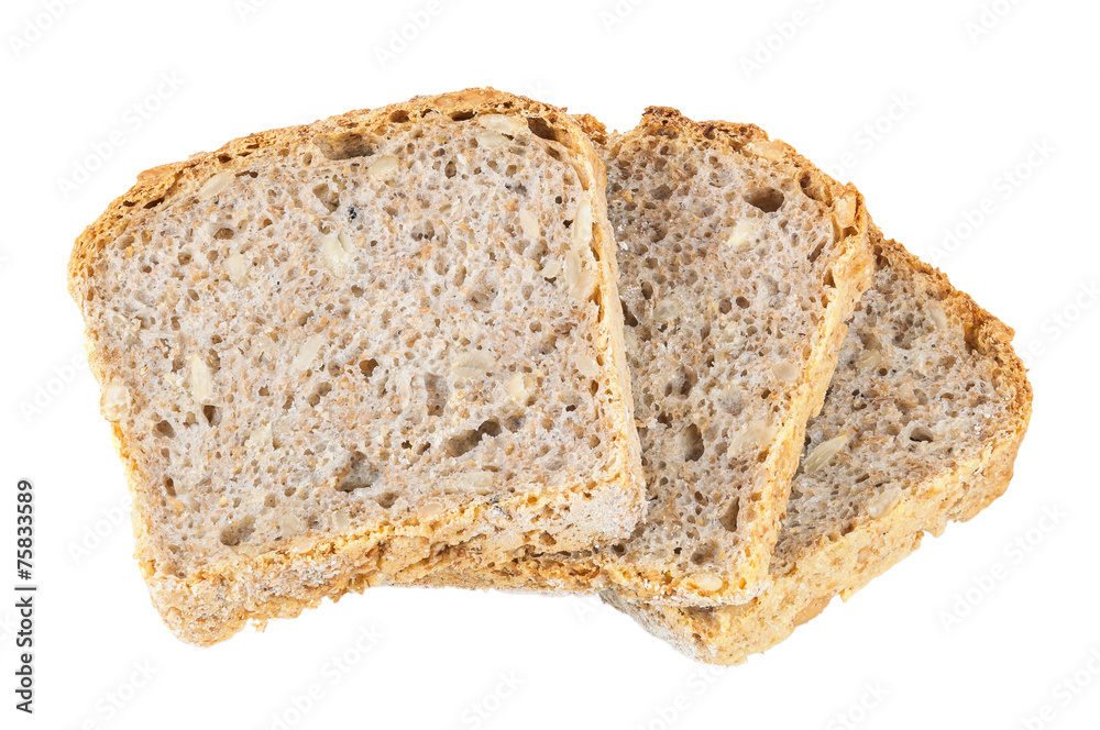 Slices of wholemeal bread