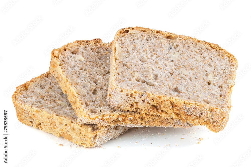 Slices of wholemeal bread