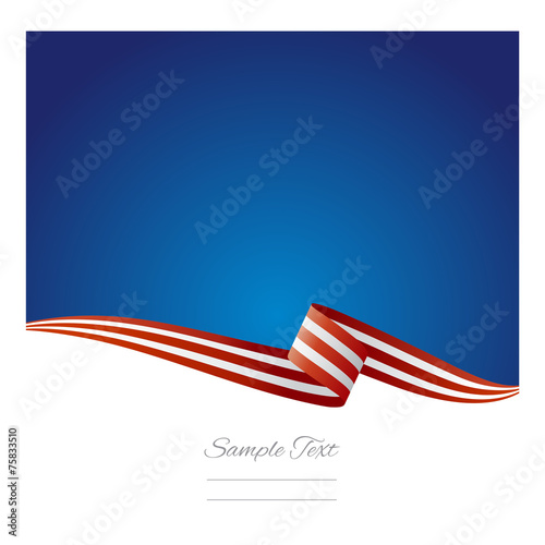 USA ribbon vector