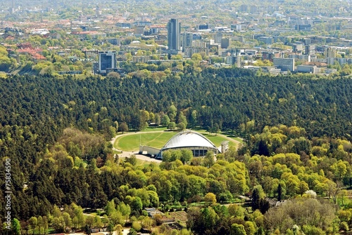 Vilnius city capital of Lithuania aerial view photo