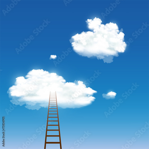staircase leading to the clouds
