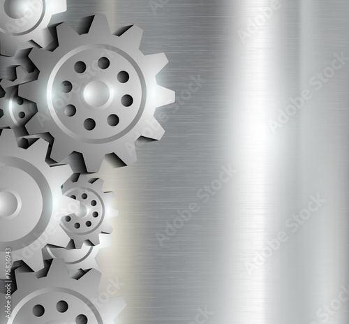 metal background with gears